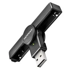 AXAGON CRE-SMPA Einbau-Speicherkartenleser USB-A (USB 2.0) Schwarz