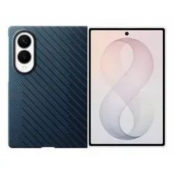 SAMSUNG Carbon Magnet Case, Backcover, Samsung, Galaxy Z Fold8, Blau