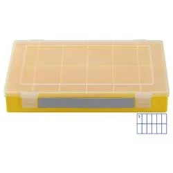 Hünersdorff 604800 Aufbewahrungsbox PP-CLASSIC (L x B x H) 225 x 335 x 55 mm Gelb 1 St.