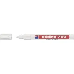 edding 750 Lackmarker Mittel Rundspitze Weiß