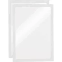 DURABLE Sichtfenster Duraframe 487202 weiss, selbstklebend 2 St&uuml;ck
