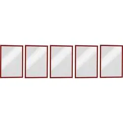 DURABLE Magnetic Duraframe A4 486903 rot 5 St&uuml;ck