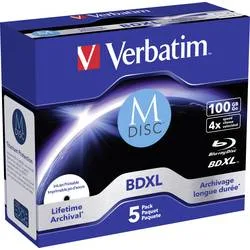 VERBATIM BD-R Jewel 100GB 43834 M-Disc IJ printable 5pcs