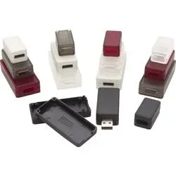 Hammond Electronics 1551USB3BK USB-Gehäuse 65 x 30 x 15.5 ABS Schwarz (RAL 9005) 1 St.