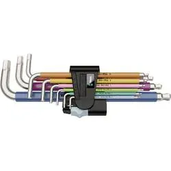 Wera Multicolour Innen-Sechskant Winkelschraubendreher-Set 1.5 mm, 2 mm, 2.5 mm, 3 mm, 4 mm, 5 mm, 6 mm, 8 mm, 10 mm 1.5