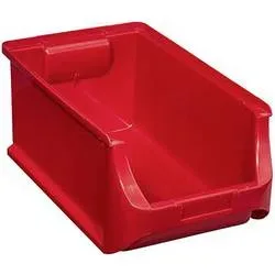 Allit 456213 Sichtlagerkasten stapelbar (L x B x H) 355 x 205 x 150 mm Rot 1 St.