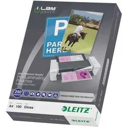 Leitz - Laminierfolie, 100 Stück, Transparent