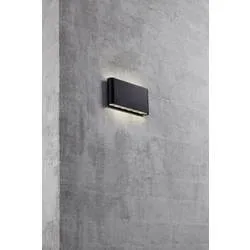 Nordlux Kinver 84181003 LED-Außenwandleuchte LED LED fest eingebaut 6 W Schwarz