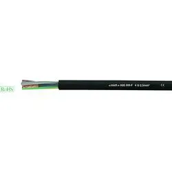 HELU 35009 Gummischlauchleitung H05RR-F 4 G 0.75 mm² Schwarz Meterware