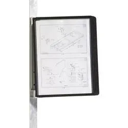 DURABLE Sichttafelsystem Vario Magnet Wall 5 A4 Schwarz Metall, Polypropylen 28 x 3.5 x 34 cm