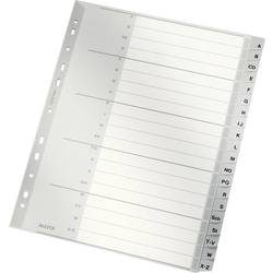Leitz Kunststoffregister 1260 DIN A4 Überbreite (volle Höhe) Grau 20-teilig 11-fach Kunststoff A - Z