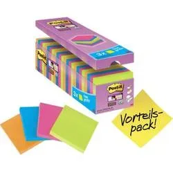 POST-IT Super Sticky Notes 76x76mm 654SE24 24 Farben 24 x 90 Blatt