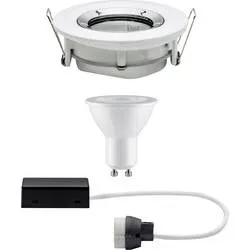 Paulmann Nova Bad-Einbauleuchte LED GU10 7 W IP65 Weiß (matt), Chrom