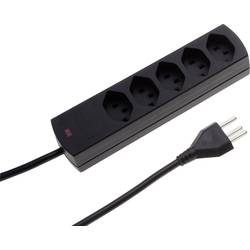MH Safety-Line 124507 Steckdosenleiste ohne Schalter 5fach Schwarz