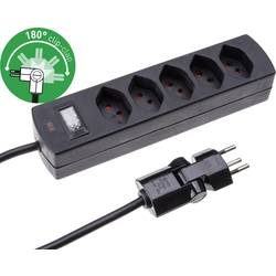 MH Safety-Line 114968 Steckdosenleiste mit Schalter 5fach Schwarz