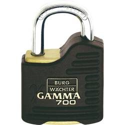 Burg Wächter Gamma 700 55 SB Vorhängeschloss Messing, Schwarz Profilzylinder-Vorhangschloss