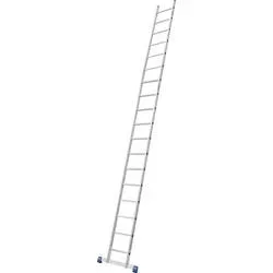 Alu-Anlegeleiter Stabilo, 18 Sprossen, mit Traverse