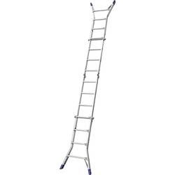 Krause 133953 Aluminium Teleskopleiter Arbeitshöhe (max.): 5 m Aluminium DIN EN 131 15.5 kg