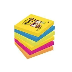 POST-IT Block Super Sticky Rio 6546SSRIO 5-farbig, 6x90 Blatt 76x76mm