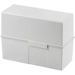 HAN Karteikartenbox DIN A5 450 Karten Lichtgrau 22,8 x 10,2 x 17,1 cm