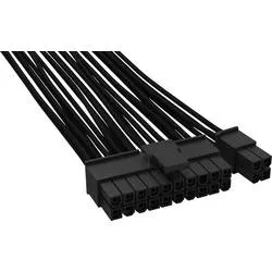 BeQuiet Computer, Strom Kabel [1x ATX-Strom-Stecker 24pol. (20+4) - 1x ATX-Strom-Stecker 24pol. (20+4)] 0.60 m Schwarz