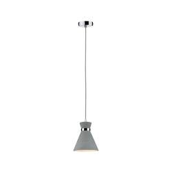 Paulmann Verve 70890 Pendelleuchte LED E27 20 W Beton-Grau, Chrom