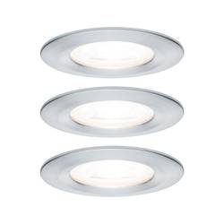 Paulmann Bad-Einbauleuchte 3er Set GU10 19.5 W Aluminium (gedreht)