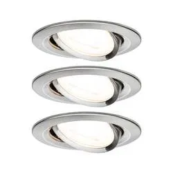Paulmann 93465 Einbauleuchte 3er Set LED GU10 19.5 W Metall (gebürstet)