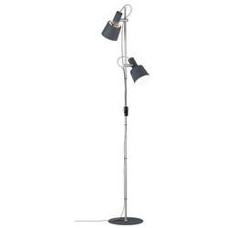 Paulmann Neordic Haldar 79690 Stehlampe LED E14 40 W Dunkelgrau, Chrom (matt)