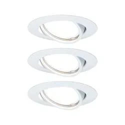 Paulmann 93422 Base Einbauleuchte 3er Set LED GU10 15 W Weiß