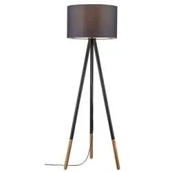 Paulmann Neordic Rurik 79633 Stehlampe LED E27 20 W Grau, Holz