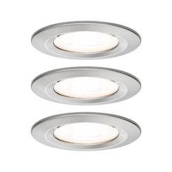 Paulmann Bad-Einbauleuchte 3er Set 19.5 W Eisen (gebürstet)