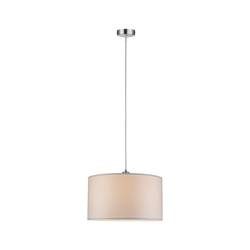 Paulmann Tessa 70924 Pendelleuchte LED E27 60 W Creme, Edelstahl (gebürstet)