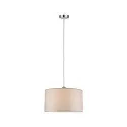 Paulmann Tessa 70924 Pendelleuchte LED E27 60 W Creme, Edelstahl (gebürstet)
