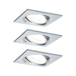Paulmann 93438 Einbauleuchte 3er Set 19.5 W Aluminium (gedreht)