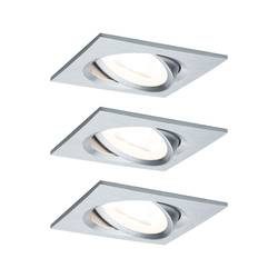 Paulmann 93492 Einbauleuchte 3er Set 18 W Aluminium (gedreht)