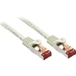 LINDY 47344 RJ45 Patchkabel CAT 6 S/FTP 2.00 m Grau Geschirmt 1 St.