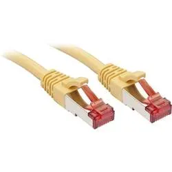 LINDY 47764 RJ45 Patchkabel CAT 6 S/FTP 2.00 m Gelb mit Rastnasenschutz 1 St.