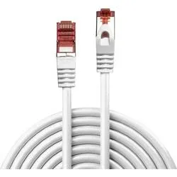 LINDY 47386 RJ45 Patchkabel CAT 6 S/FTP 5.00 m Weiß 1 St.