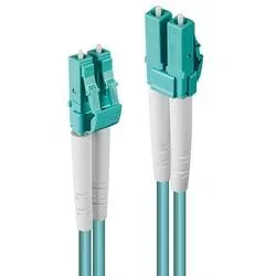 LINDY 46374 Glasfaser LWL Anschlusskabel 10.00 m Blau [1x LC-Stecker - 1x LC-Stecker] 50/125 µ Multimode OM3