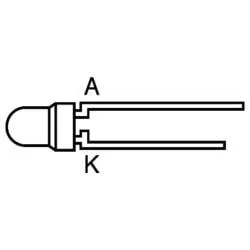 Kingbright L934YC LED bedrahtet Gelb Rund 3 mm 10 mcd 50 ° 20 mA 2.1 V