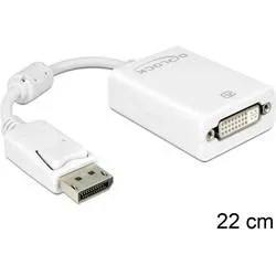 DeLock - Adapter DisplayPort - DVI-I, Weiss, One Size