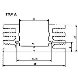 Fischer Elektronik 10022554 SK 75 50 Kühlkörper 4.5 K/W (L x B x H) 50 x 32 x 14 mm TO-220, TO-126