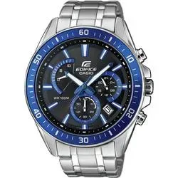 Casio Chronograph Armbanduhr EFR-552D-1A2VUEF (L x B x H) 53 x 47 x 12.3 mm Silber-Blau Gehäusematerial=Edelstahl