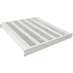 LogiLink SF1H85G 19 Zoll Netzwerkschrank-Geräteboden 1 HE Festeinbau Geeignet für Schranktiefe: 1000 mm Grau