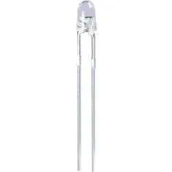 Kingbright L-7104QBC-D LED bedrahtet Blau Rund 3 mm 1600 mcd 20 ° 20 mA 3.3 V