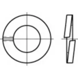 TOOLCRAFT 105694 Federring Innen-Durchmesser: 6.1 mm DIN 127 Federstahl galvanisch verzinkt 100 St.