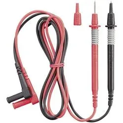 Benning 044146 Sicherheits-Messleitungs-Set Lamellenstecker 2 mm Prüfspitze 1.00 m Schwarz, Rot 1 St.