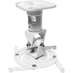 LogiLink BP0003 Beamer-Deckenhalterung Neigbar, Drehbar Boden-/Deckenabstand (max.): 22 cm Weiß