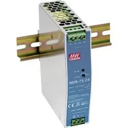 MEAN WELL NDR-75-12 Hutschienen-Netzteil (DIN-Rail) 12 V/DC 6.3 A 75 W Anzahl Ausgänge:1 x Inhalt 1 St.